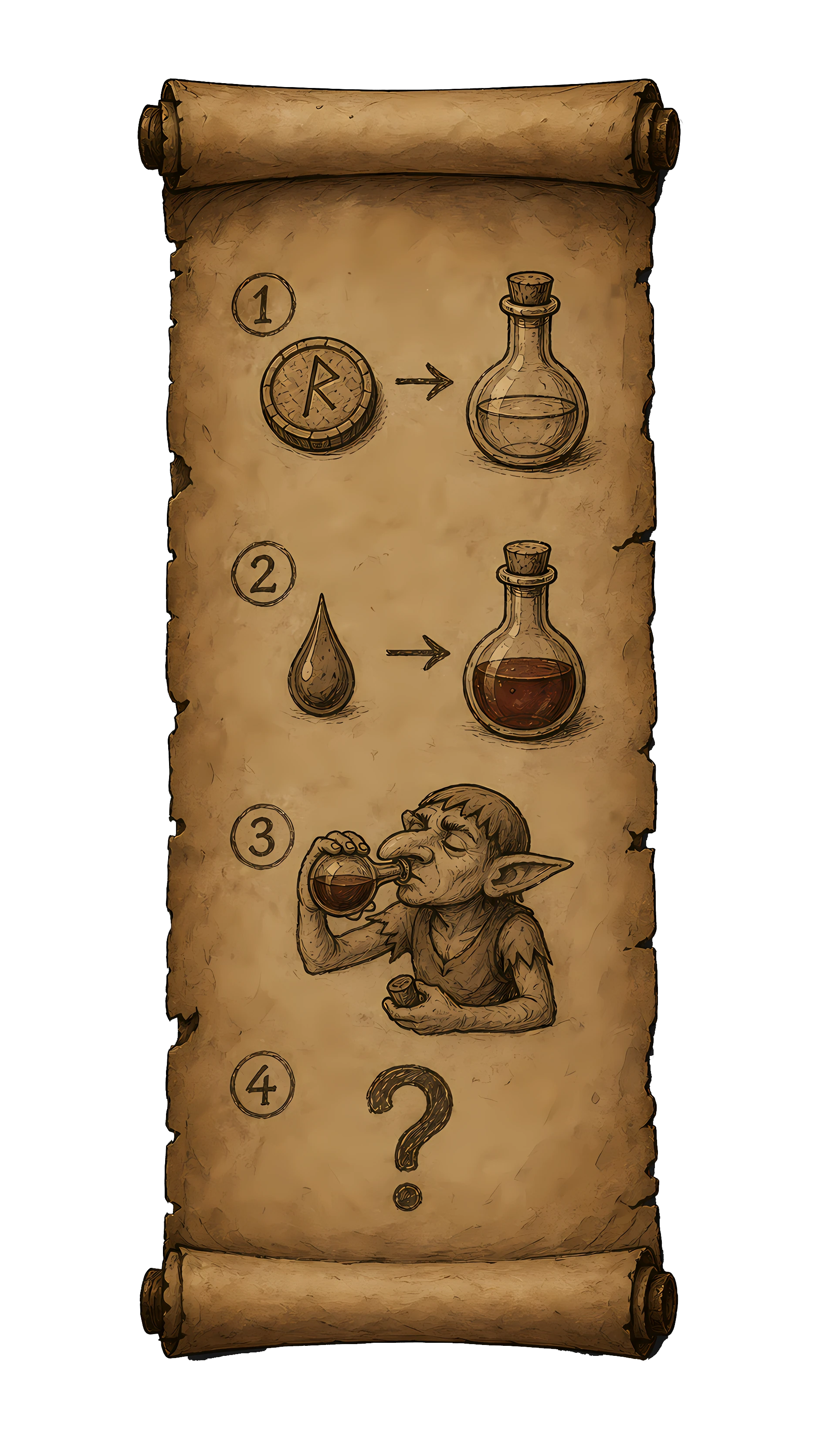 A mysterious scroll